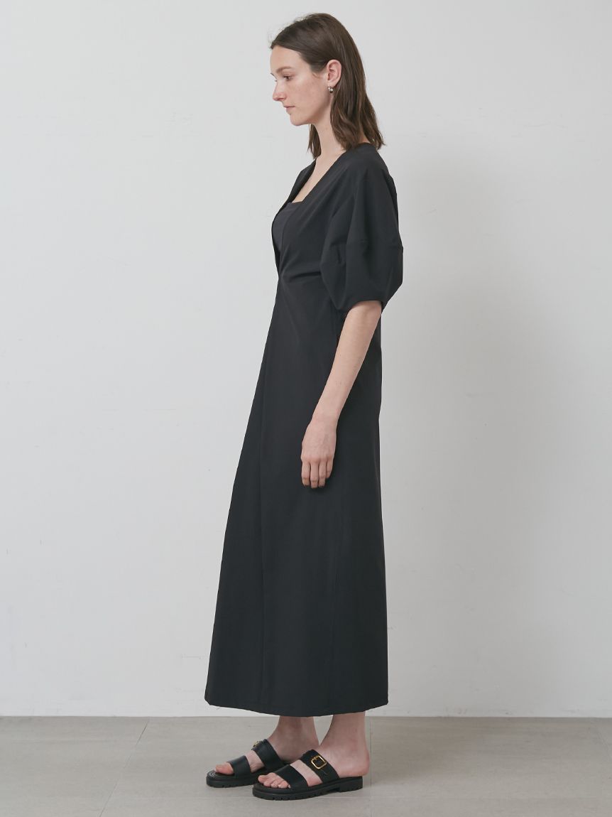 新品タグ付【aa.】 ダブルエードット 2wayコートワンピース 大橋歩 黒