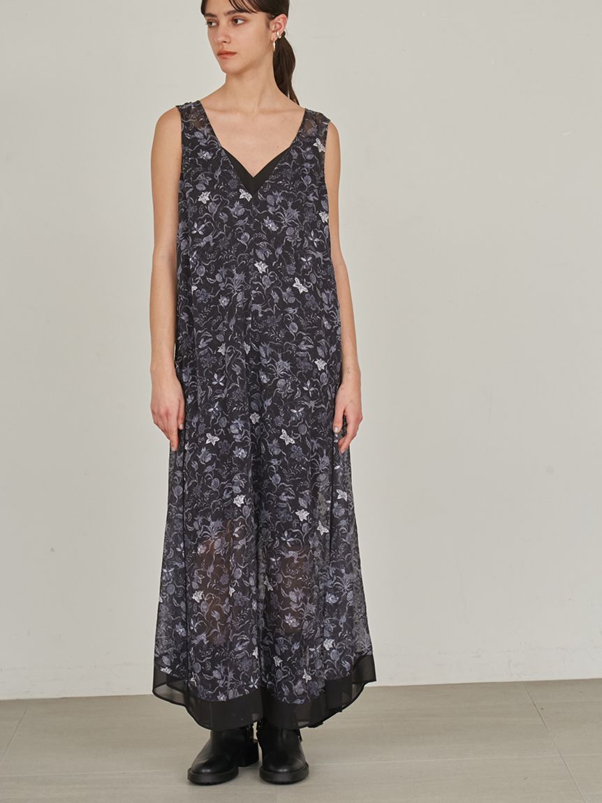 styling/×KEITA MARUYAMA】シアージャガードワンピース(カシュクール