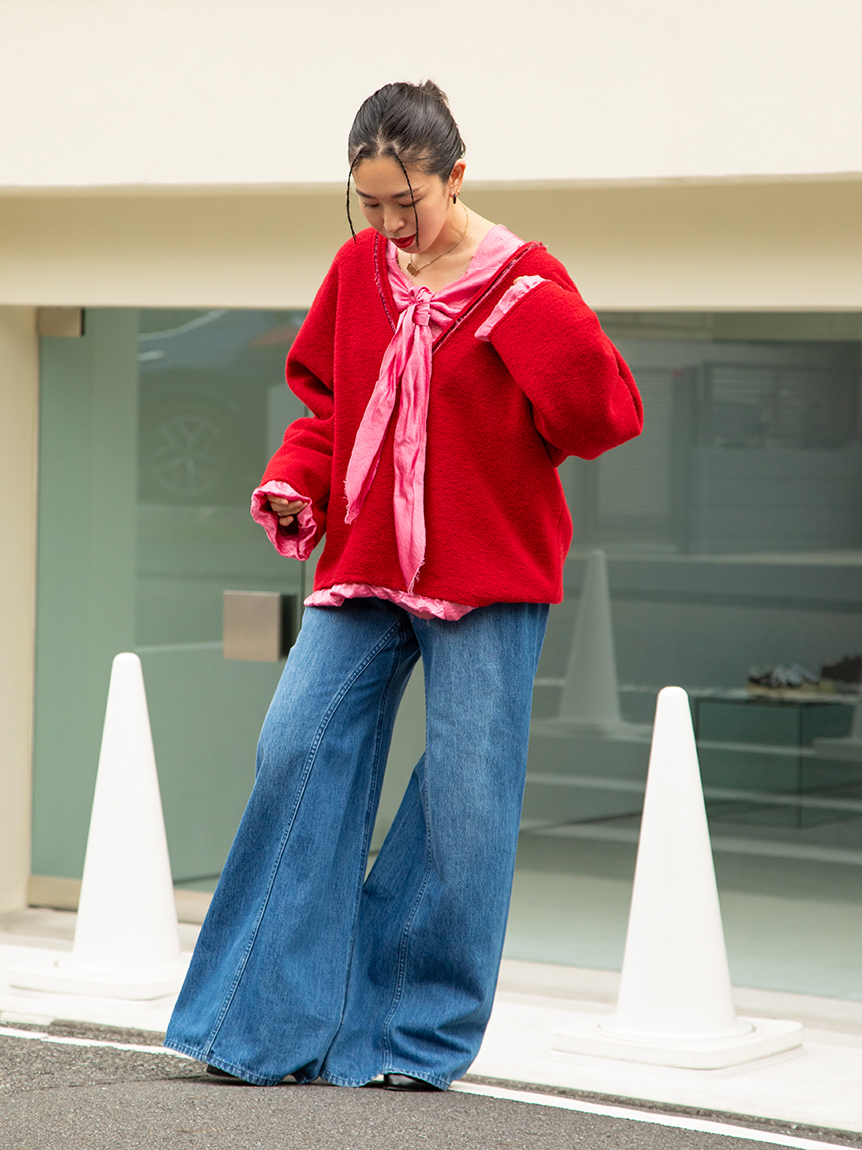 cozy worldwide WAXED JEANS フレアデニムパンツM 2025年最新】Cozy worldwide waxed jeansの人気アイテム - メルカリ