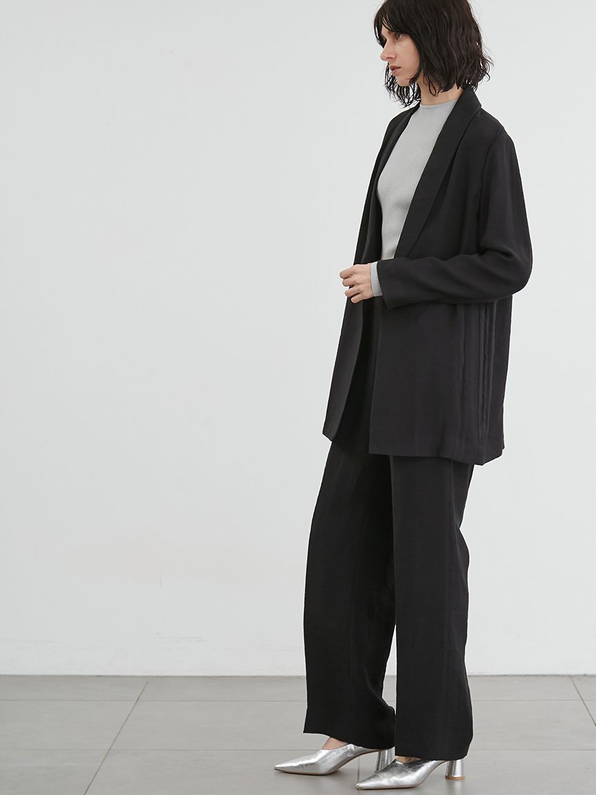 バックドレープジャケットとバックスリットパンツセット WEB＆一部店舗限定】カットジョーゼットバックスリットパンツ