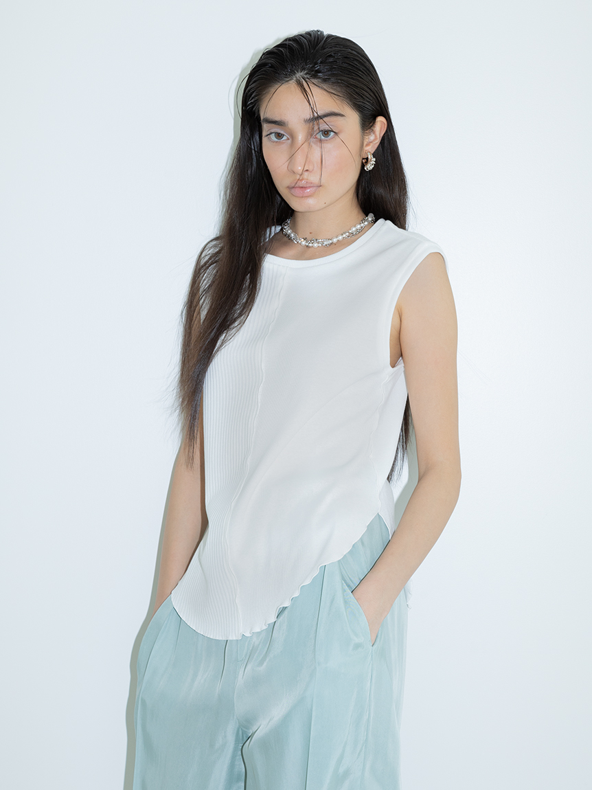 セットアップ対応】ワイドタックドローストリングパンツ(ワイドパンツ