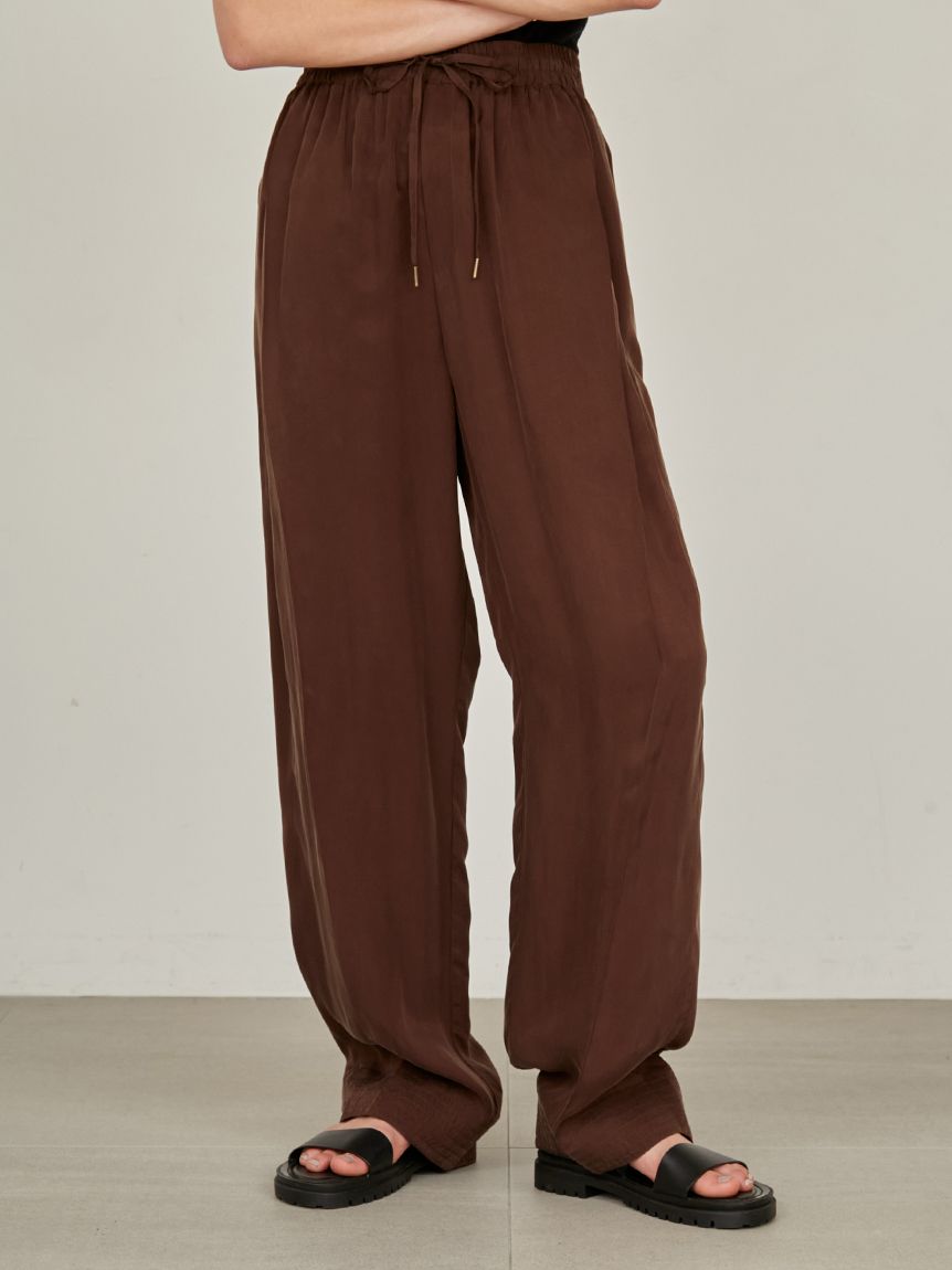 セットアップ対応】ワイドタックドローストリングパンツ(ワイドパンツ