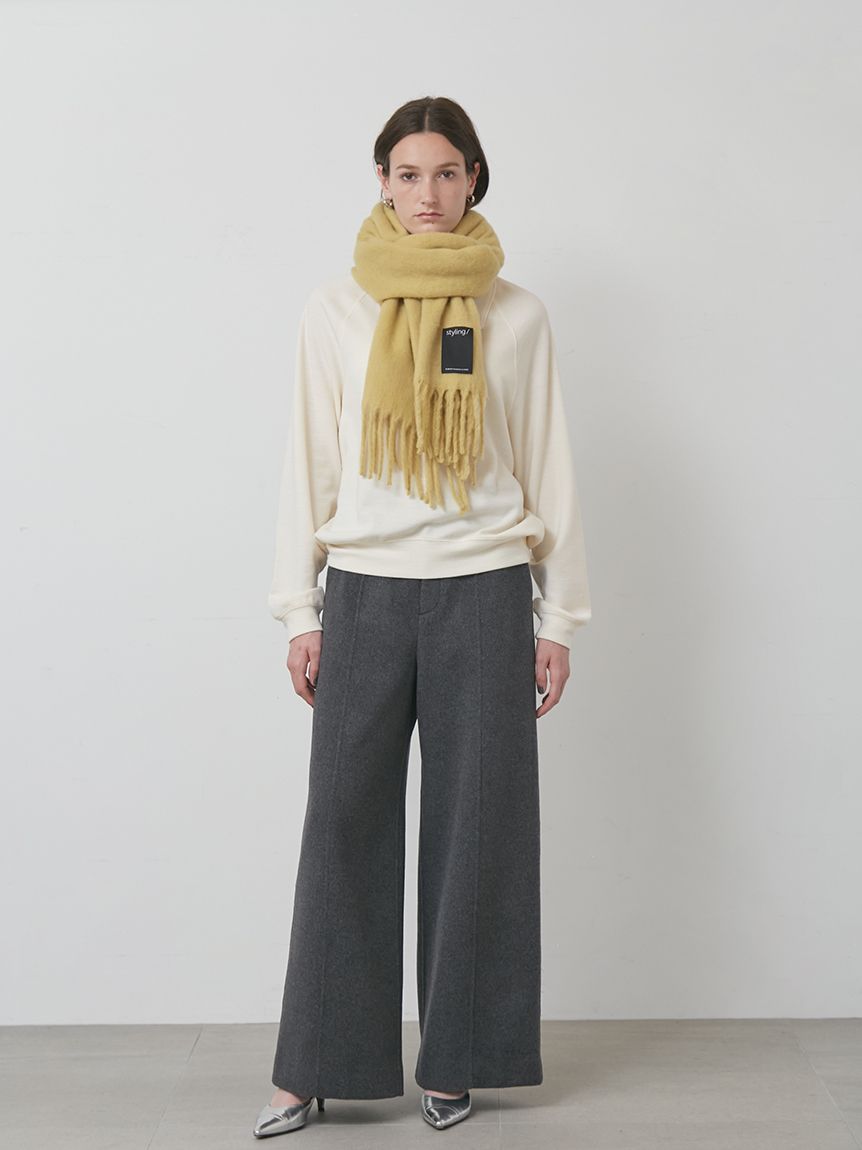 セットアップ対応】ウールリバーワイドパンツ(ワイドパンツ)｜パンツ