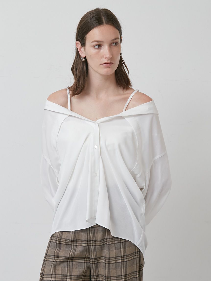 オフショルダー2WAYシャツ(シャツ/ブラウス)｜トップス│styling