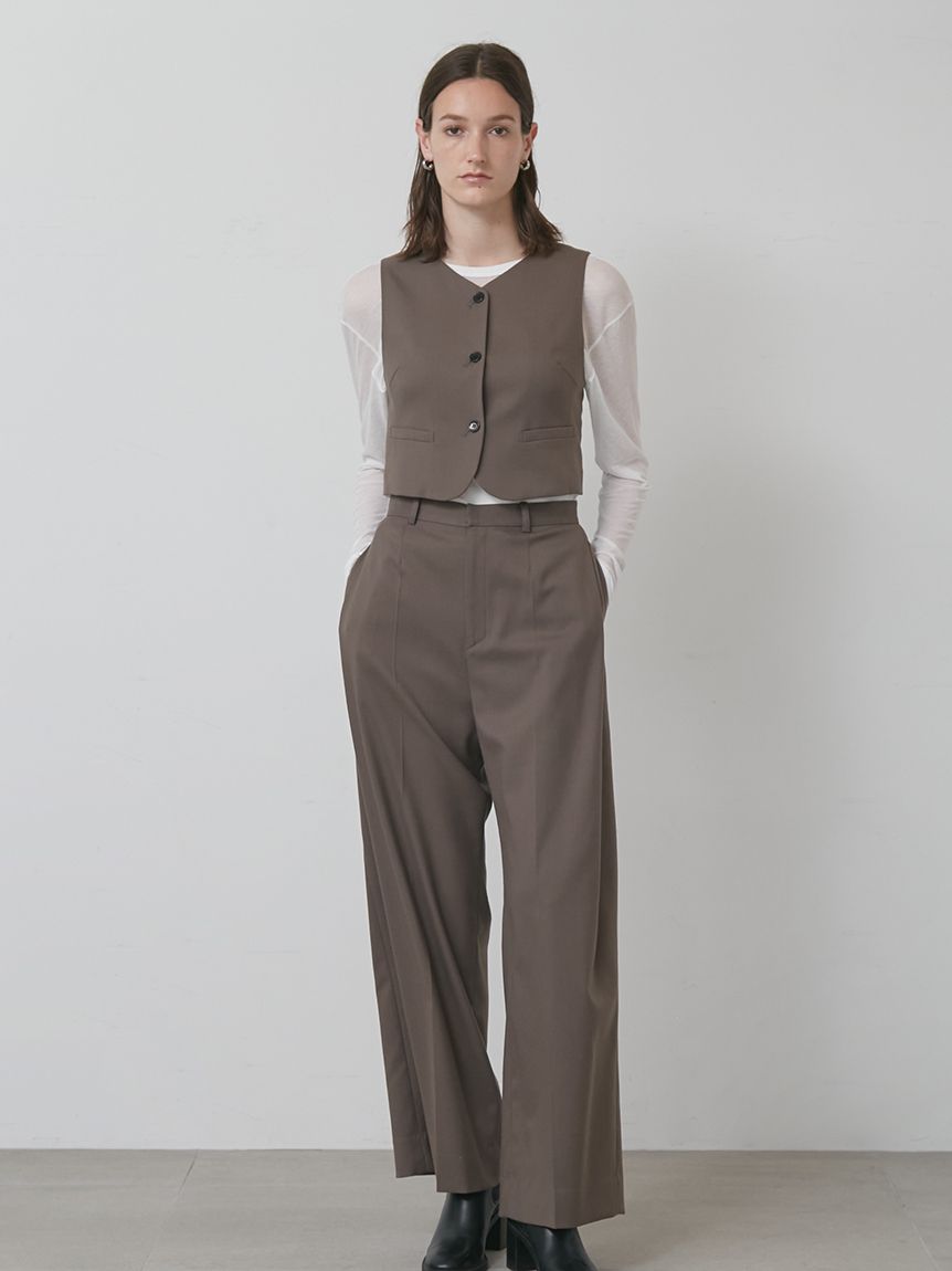 【むぎちゃん】 Suiting Mix Vest スーツドッキングベスト むぎちゃん様専用】 Suiting Mix Vest スーツドッキングベスト