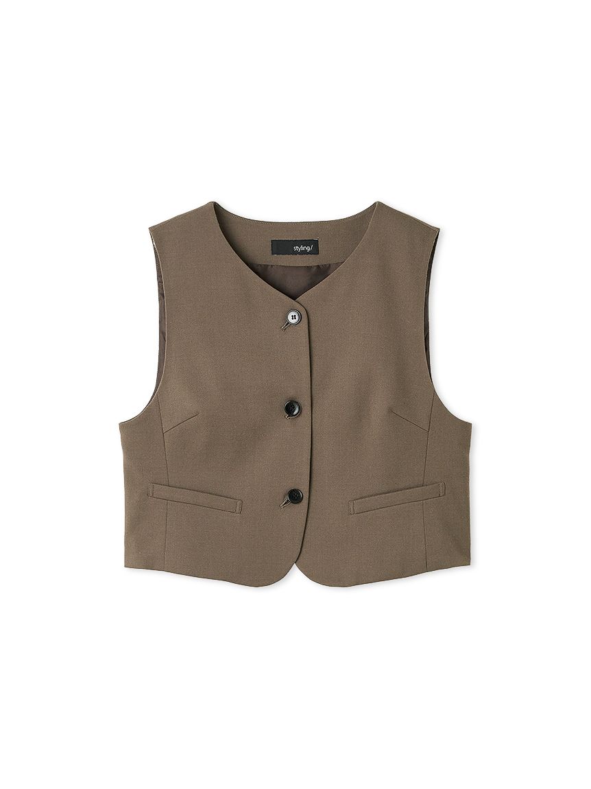 セットアップ対応】ラウンドネックスーツベスト(その他