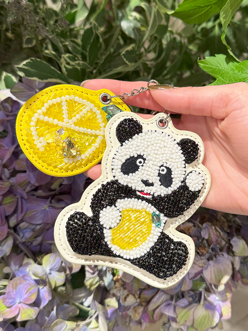 styling/×KEITA MARUYAMA】ビーズ刺繍パンダチャーム(キーケース