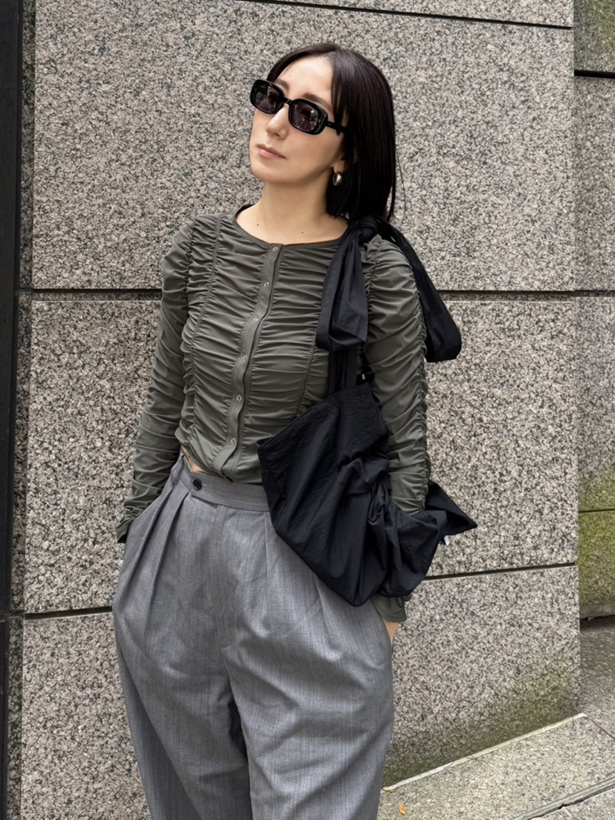 S/S(エスバイエス)】＜ウォッシャブル・撥水＞ギャザーバッグ
