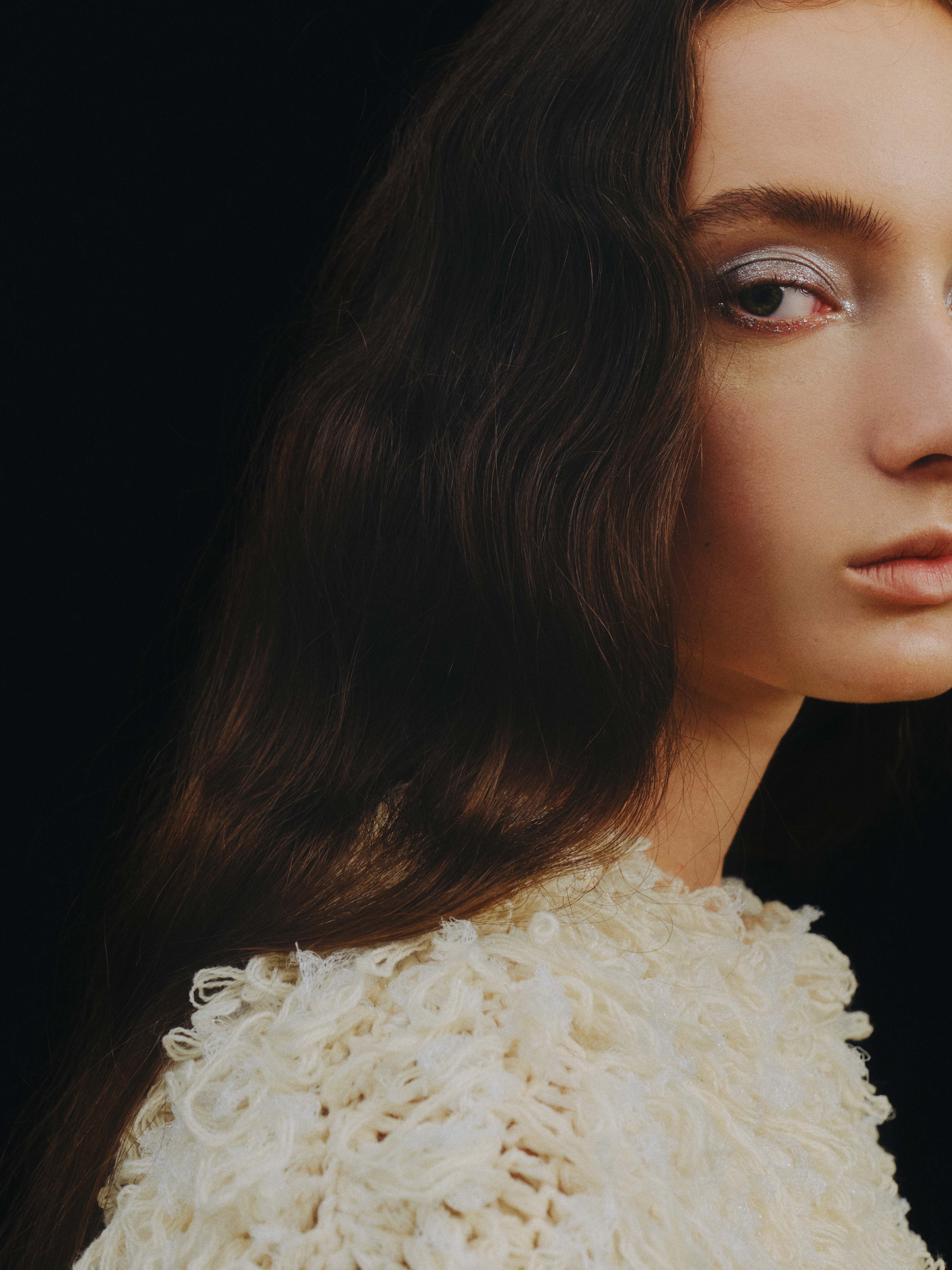 ループヤーンラメニットカーディガン(ニット/カーディガン)｜トップス  