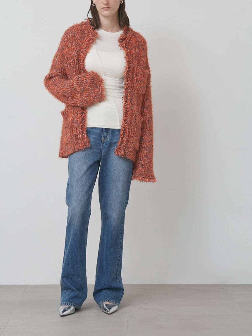 ミックスツイードカーディガン(ニット/カーディガン)｜トップス