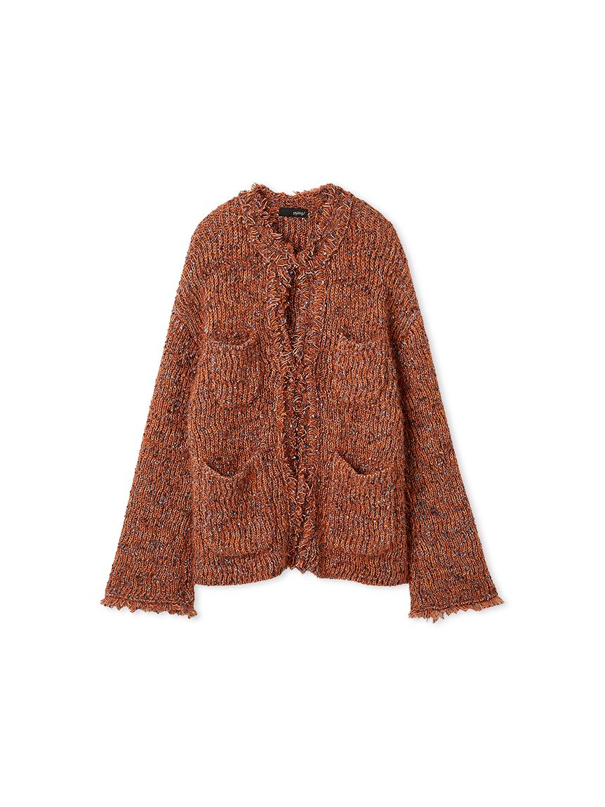 ミックスツイードカーディガン(ニット/カーディガン)｜トップス