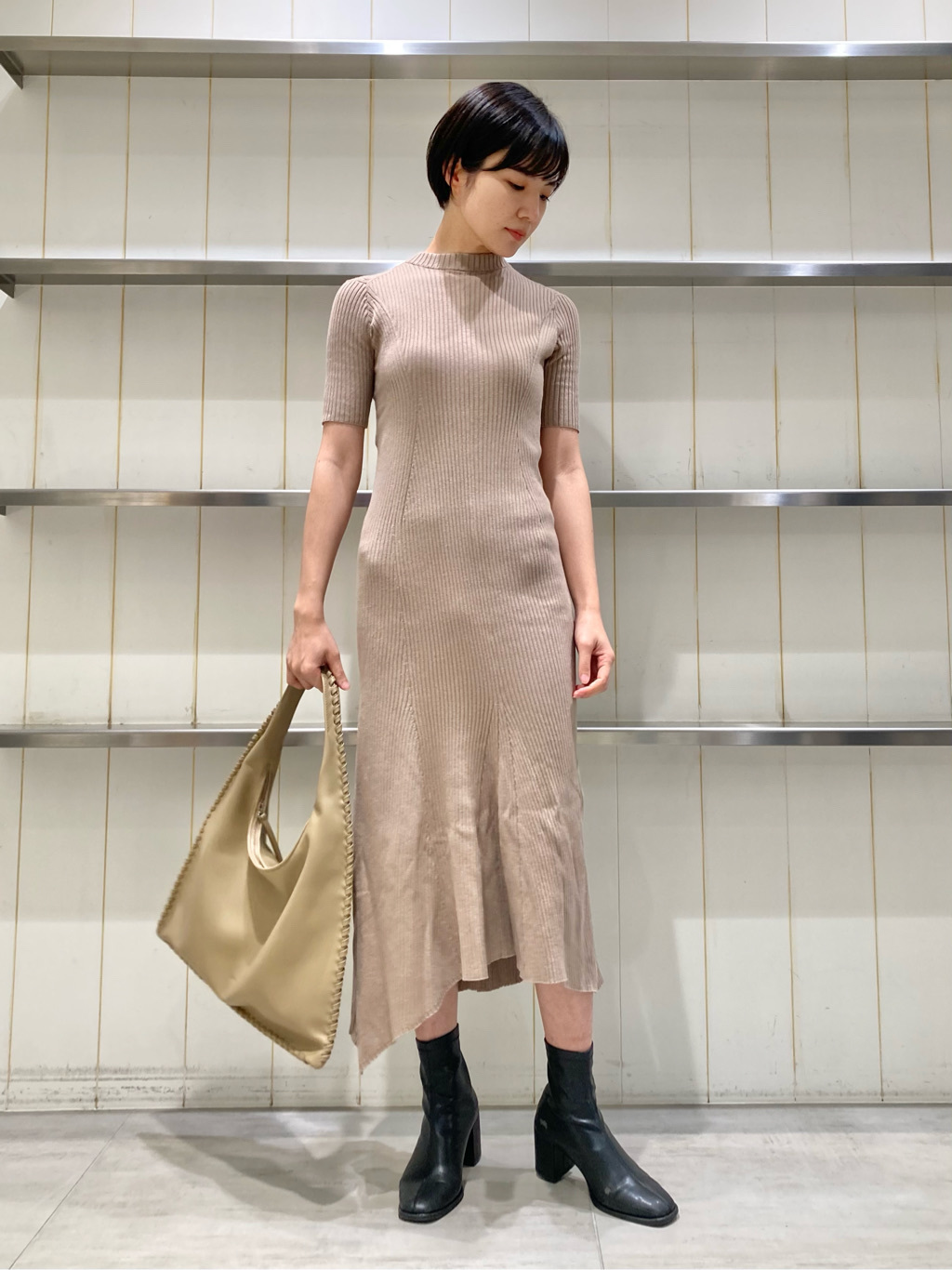 オープンバックニットワンピース ニットワンピース ワンピース Styling スタイリング の通販サイト 公式