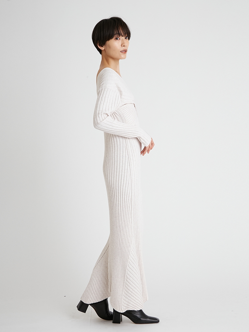 オープンバックニットワンピース ニットワンピース ワンピース Styling スタイリング の通販サイト 公式