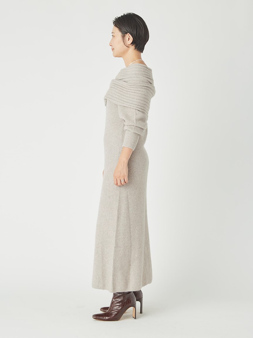 オフショルダーニットワンピース ニットワンピース ワンピース Styling スタイリング の通販サイト 公式