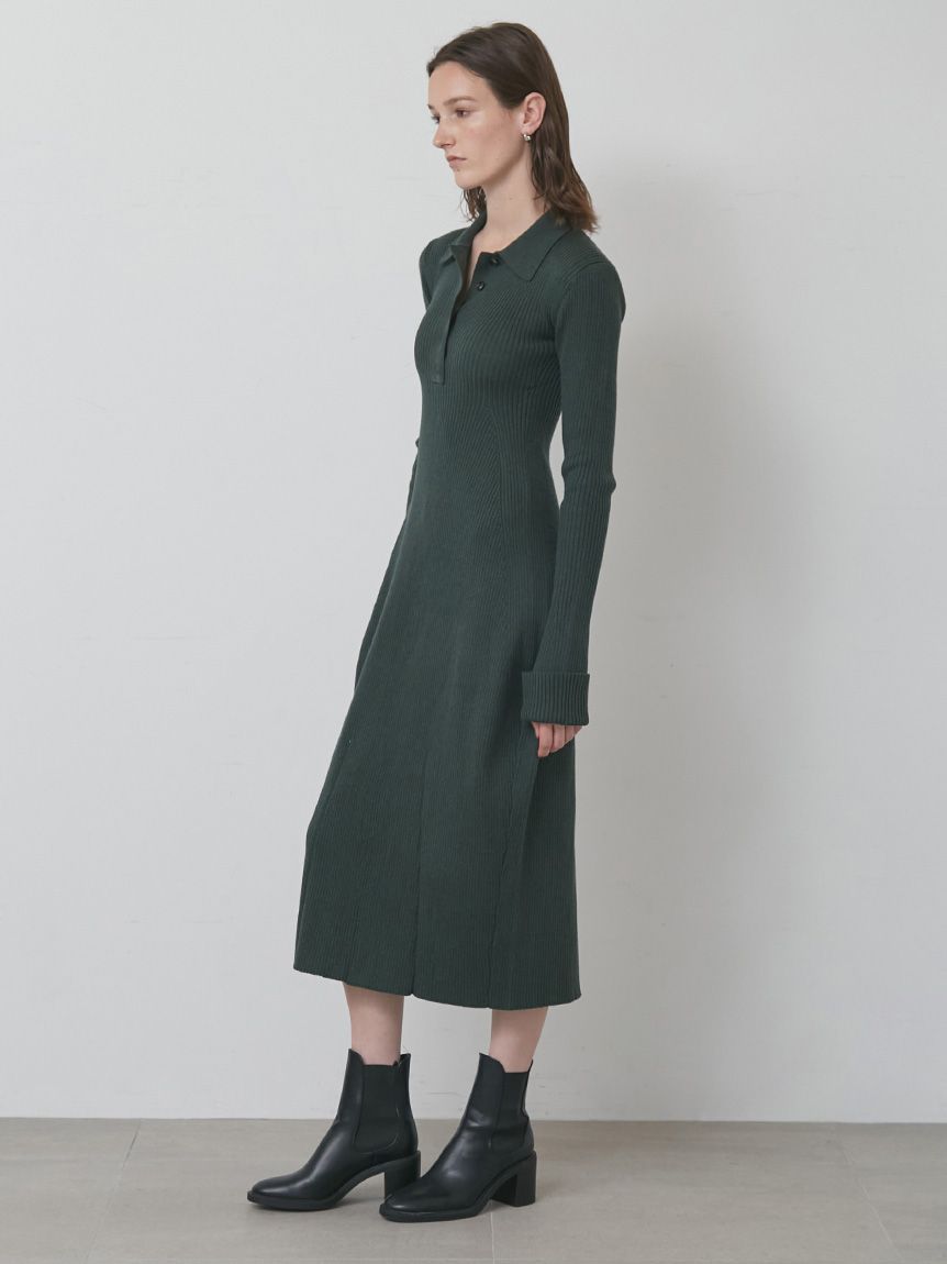 ⭐︎タグ付き⭐︎ハイネック総針ニットワンピース LOUNGEDRESS（ラウンジドレス）の「ハイネック総針ニットワンピース