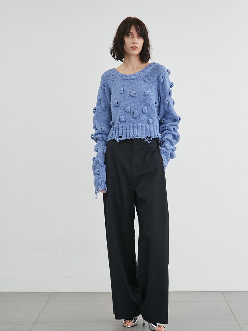 styling/ - styling スタイリング コクーンニットカーディガン ポップコーン2WAYニット(ニット/カーディガン)｜トップス