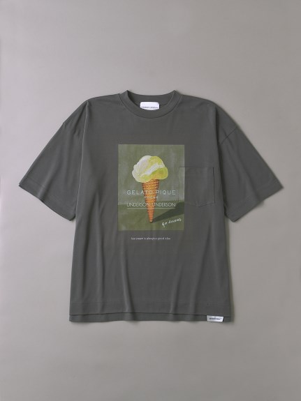UNDERSON UNDERSON × GELATO PIQUE HOMME コラボメンズTシャツ(CGRY-1)