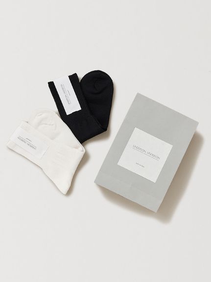 レア timeworn clothin 2足セット ソックス アットラスト ラッピング付】ソックス2足セット(ソックス)｜UNDERSON UNDERSON