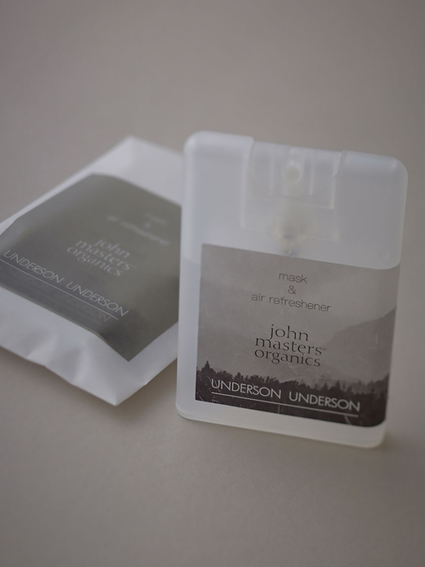 john master organics × UNDERSON UNDERSON マスク&エア リフレッシュ