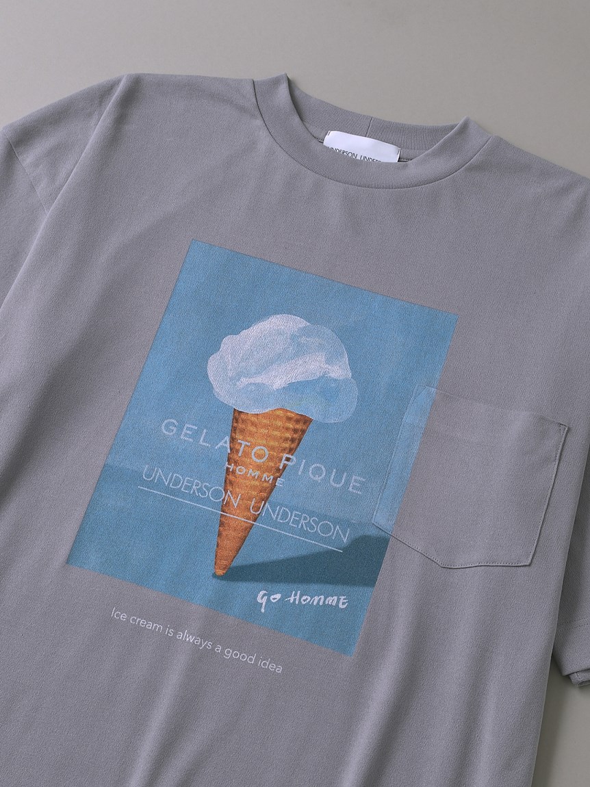 UNDERSON UNDERSON × GELATO PIQUE HOMME コラボメンズTシャツ(Tシャツ