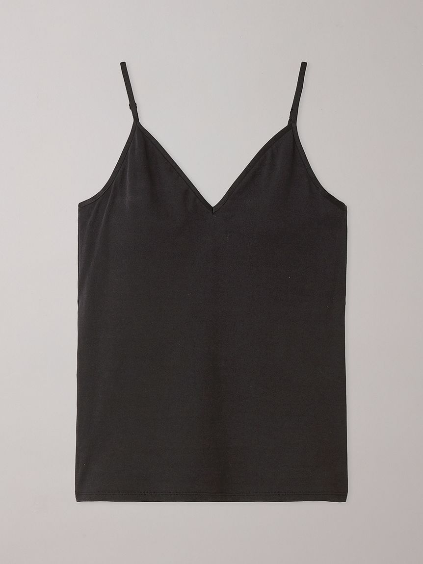 Vネックバックオープンキャミ(カップ付き)(キャミソール)｜UNDERSON