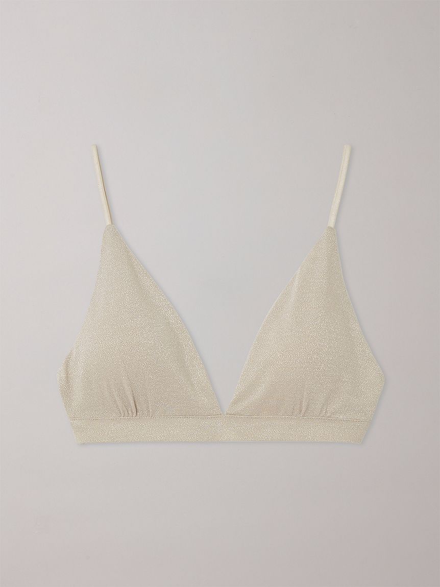 注目 PRADA◆コットン混 フローラルレース トライアングル ブラ ブラック レース トライアングルブラ | La Perla （ラペルラ）