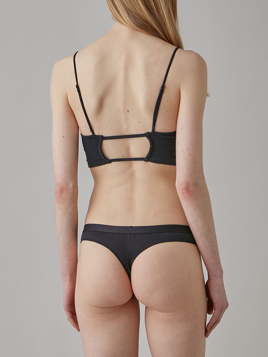 下着・アンダーウェア theredthread S ring tanga black Doreanse 1326-Space Black Flashy G-String Thong (as1, alpha