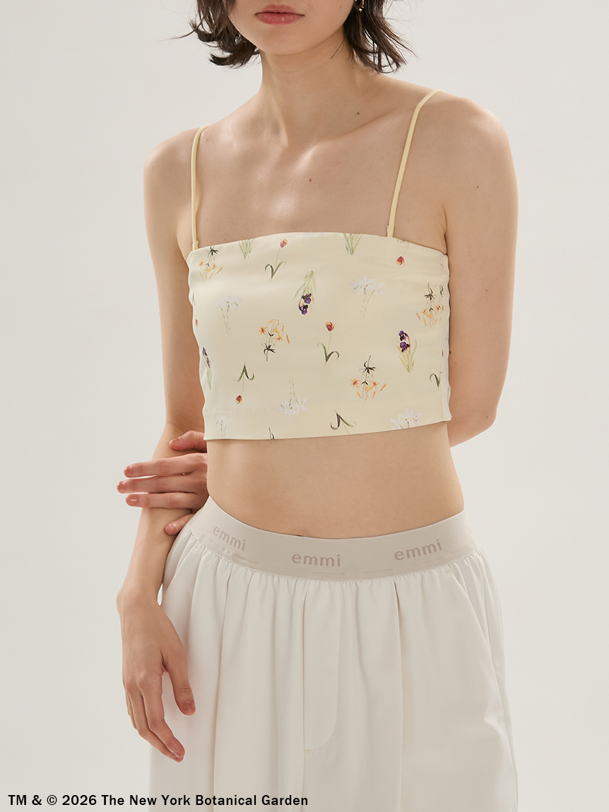 新品/タグ付　MESHKI アイボリー ベアトップ・チューブトップ UU×NYBG】サテンベアトップブラ(チューブ・ベアトップ)｜UNDERSON